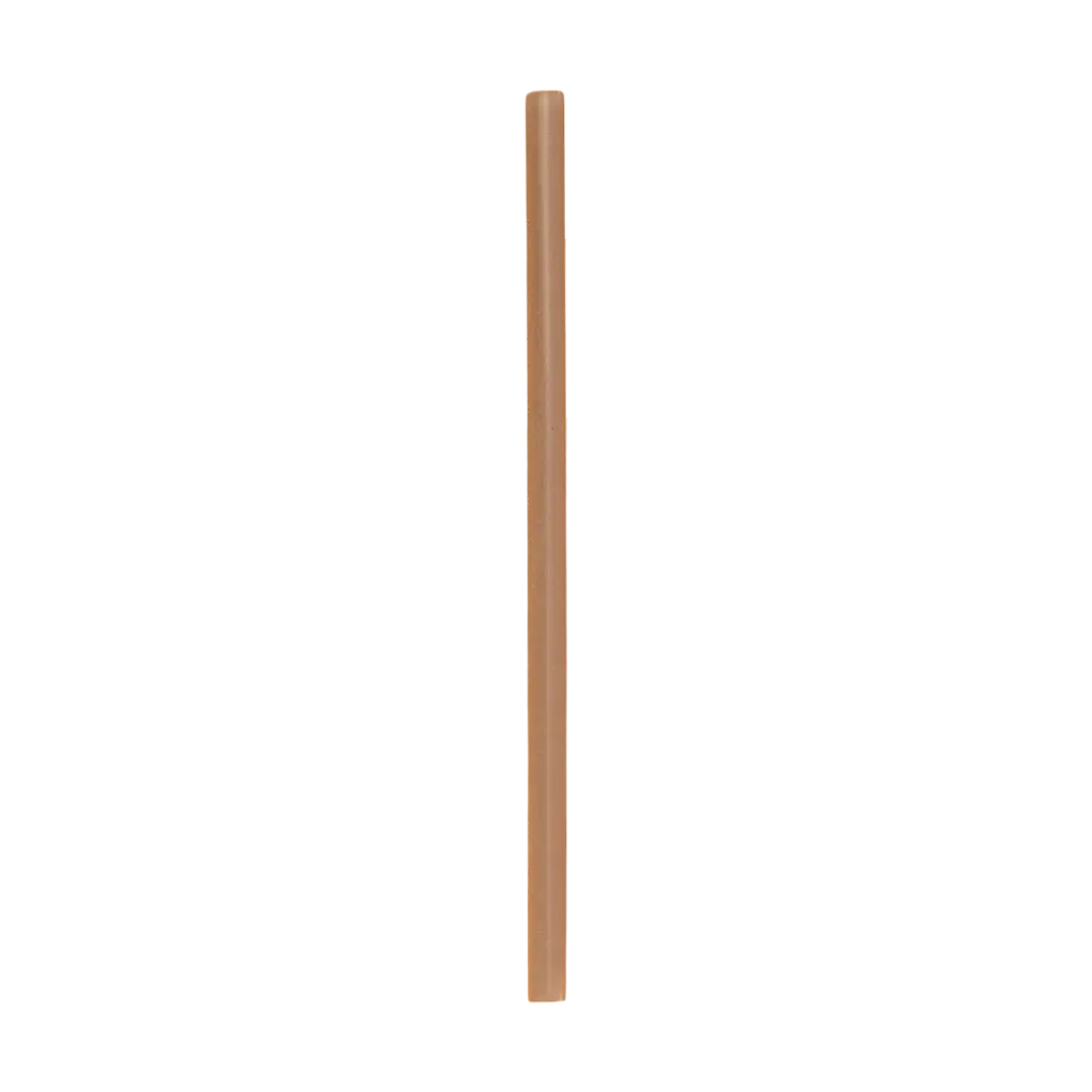 Biologisch abbaubarer Strohhalm aus Pflanzenfasern (250 Stück) - 6x150mm